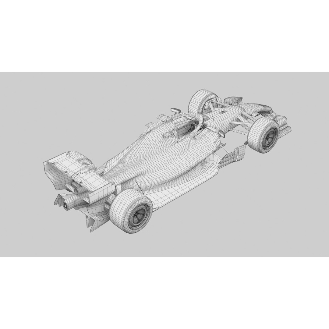 F1 Visa Cash App VICARB03 2026 3D Model – Low Poly Racing Car, FBX - View 20