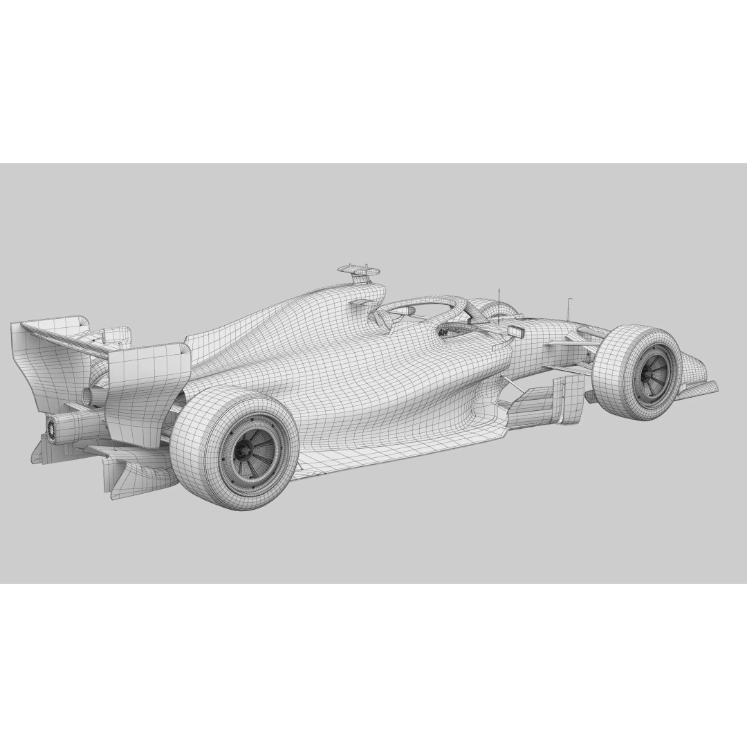 F1 Visa Cash App VICARB03 2026 3D Model – Low Poly Racing Car, FBX - View 21