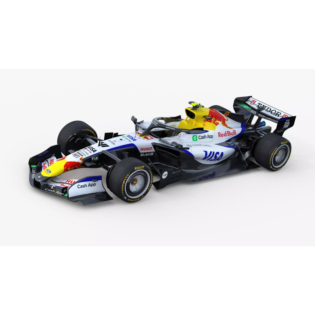 F1 Visa Cash App VICARB03 2026 3D Model – Low Poly Racing Car, FBX - View 5