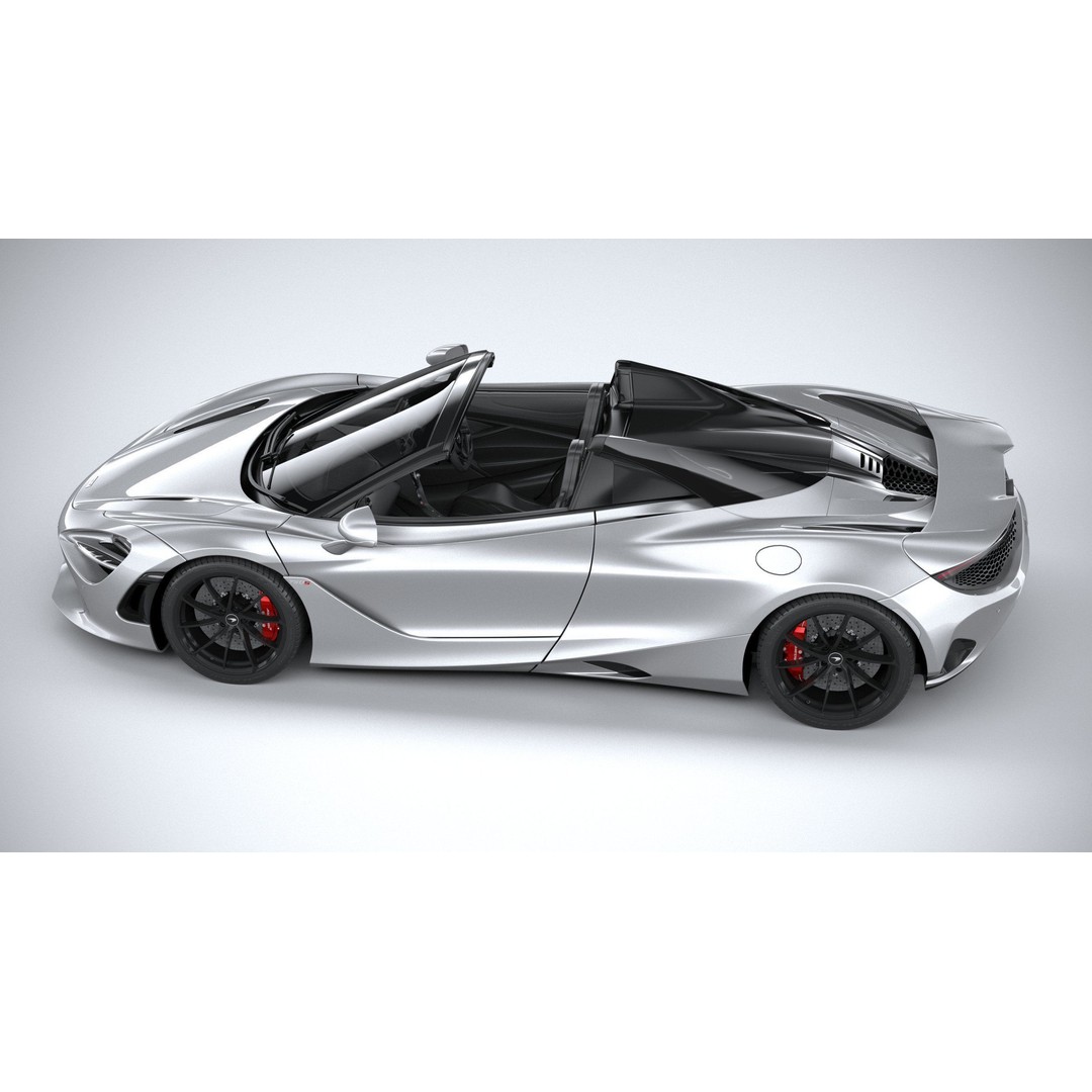 McLaren 750S Spider 2024 3D Model – High Poly Sport Car, FBX, OBJ - View 11
