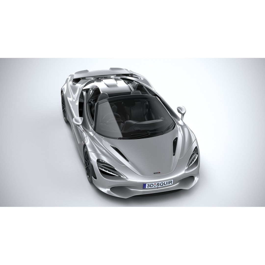 McLaren 750S Spider 2024 3D Model – High Poly Sport Car, FBX, OBJ - View 14