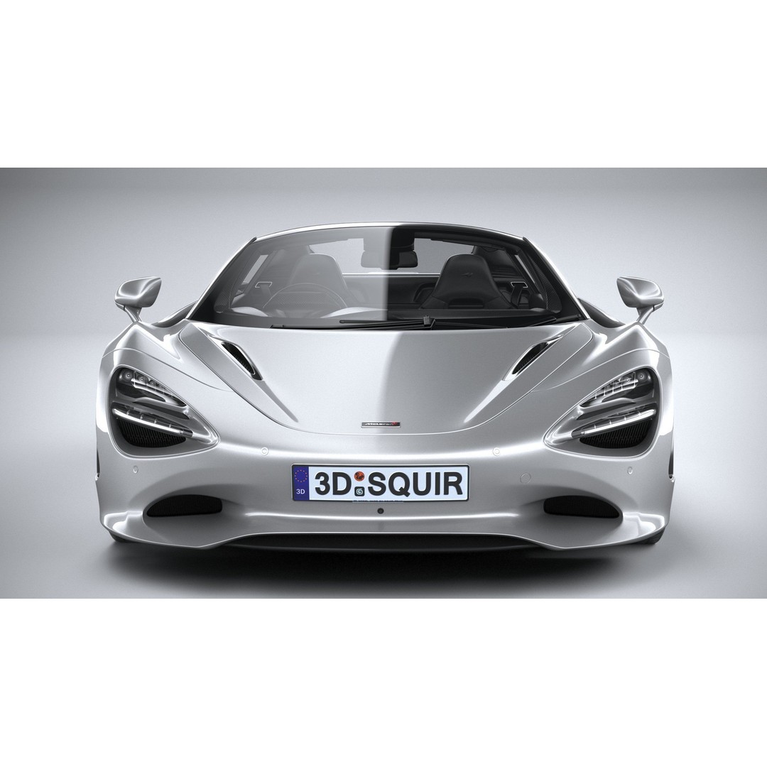 McLaren 750S Spider 2024 3D Model – High Poly Sport Car, FBX, OBJ - View 15