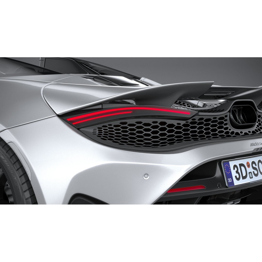 McLaren 750S Spider 2024 3D Model – High Poly Sport Car, FBX, OBJ - View 17