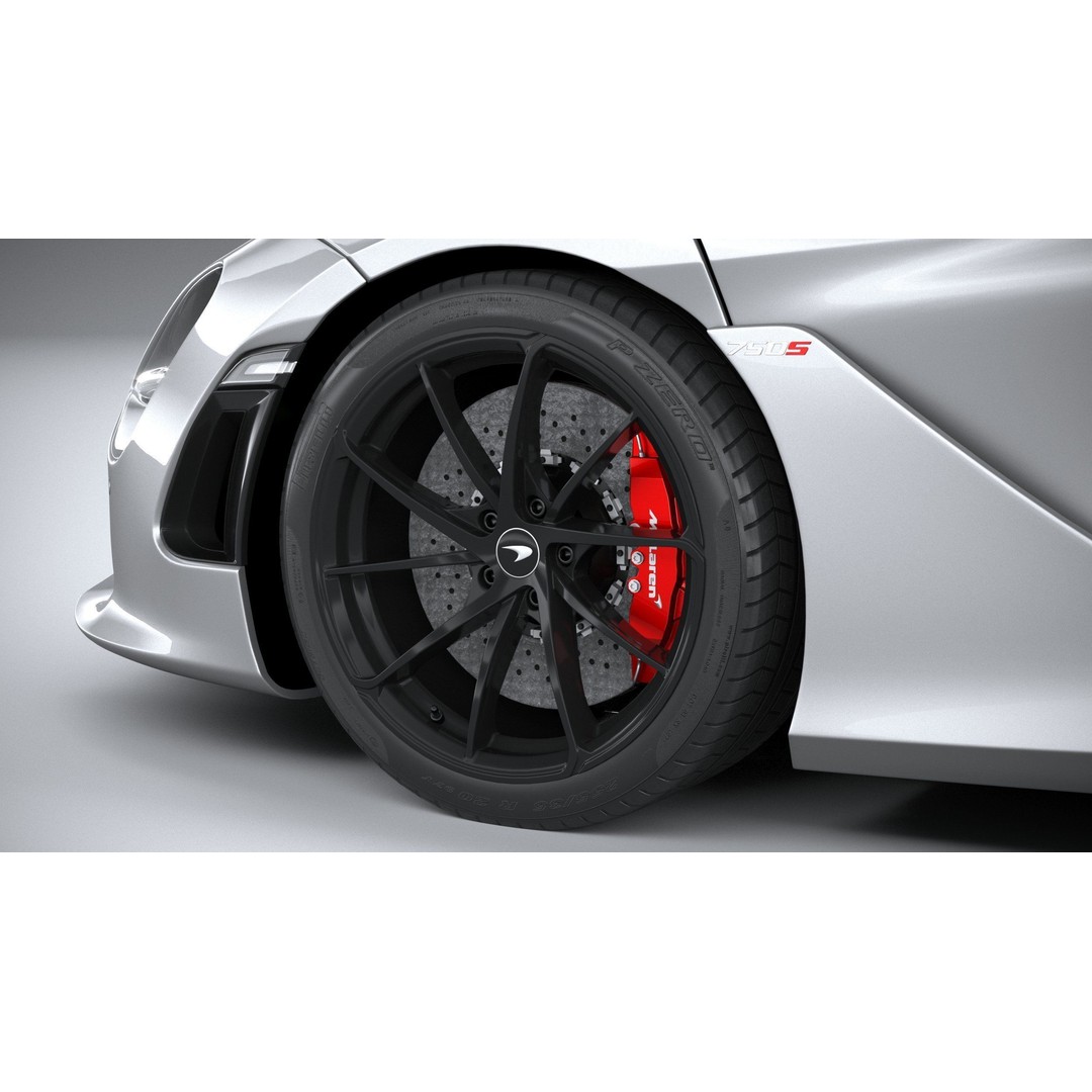 McLaren 750S Spider 2024 3D Model – High Poly Sport Car, FBX, OBJ - View 18