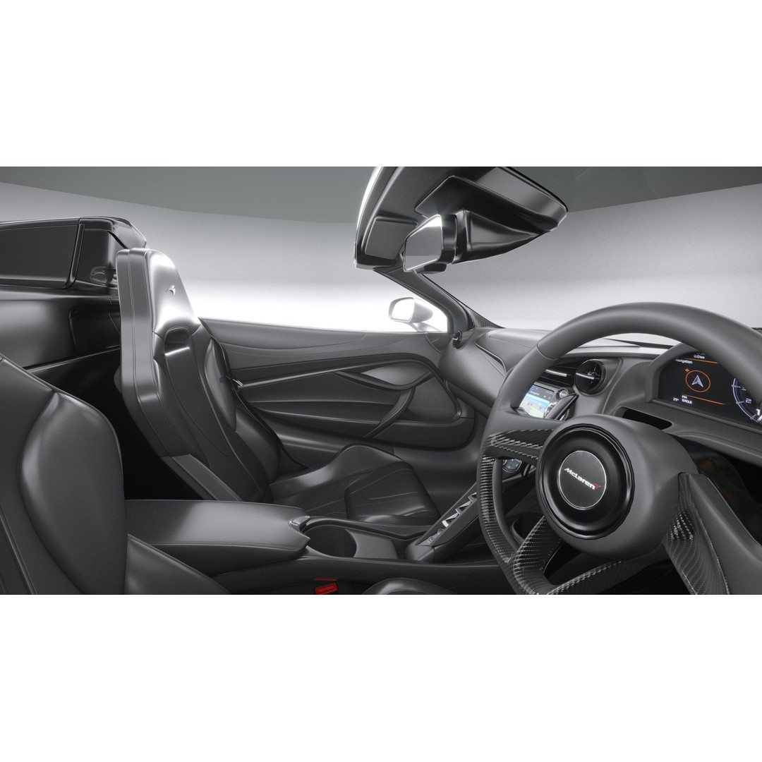 McLaren 750S Spider 2024 3D Model – High Poly Sport Car, FBX, OBJ - View 22