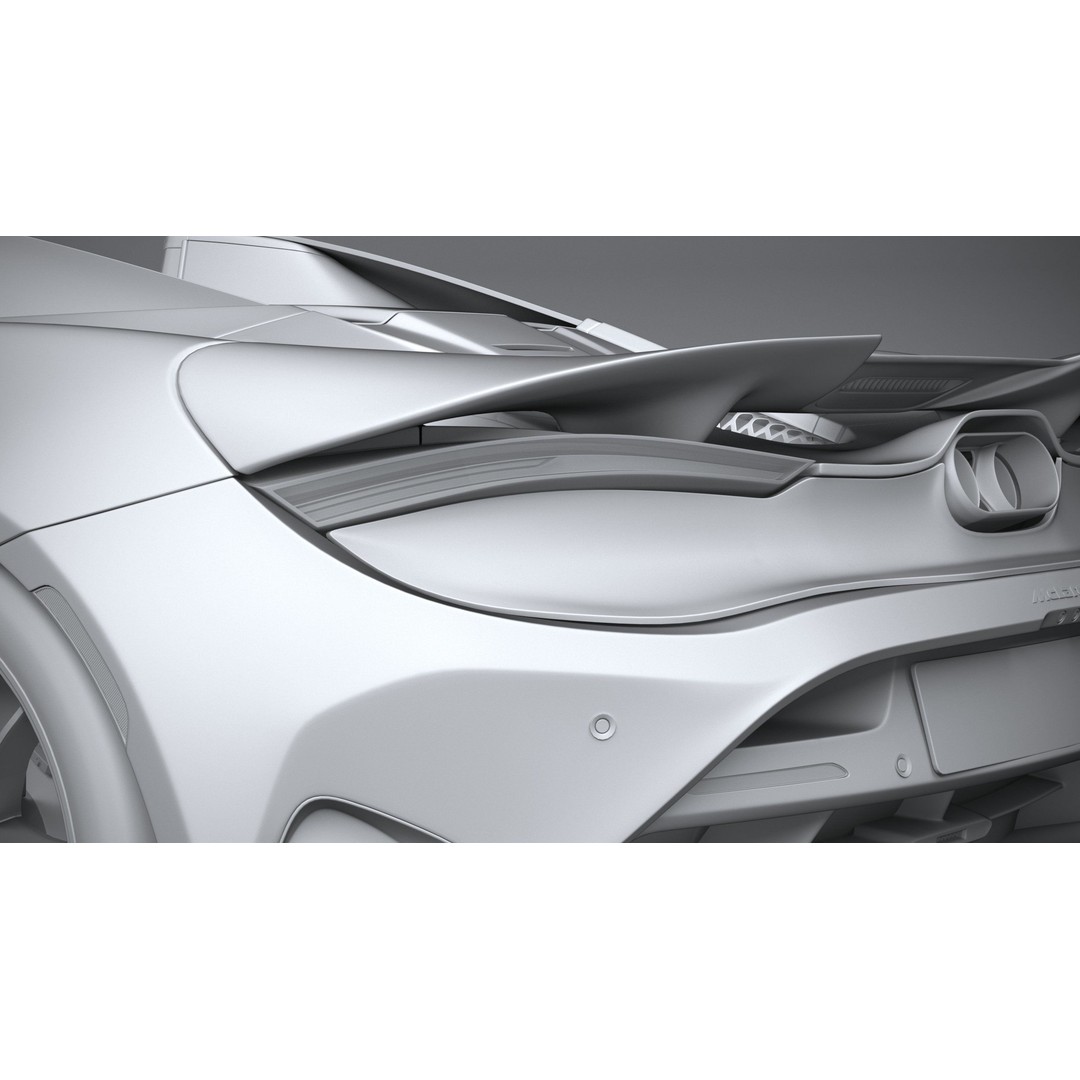 McLaren 750S Spider 2024 3D Model – High Poly Sport Car, FBX, OBJ - View 29