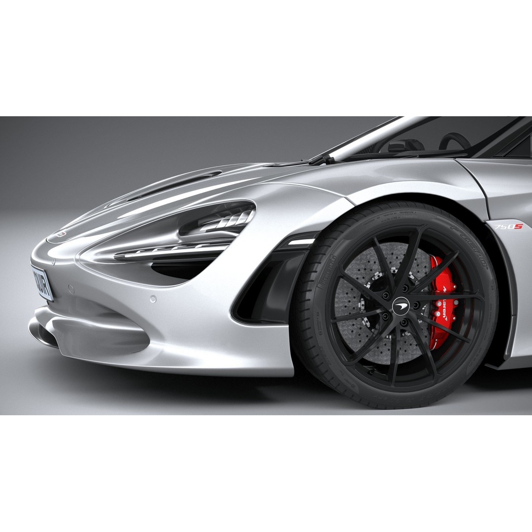 McLaren 750S Spider 2024 3D Model – High Poly Sport Car, FBX, OBJ - View 5