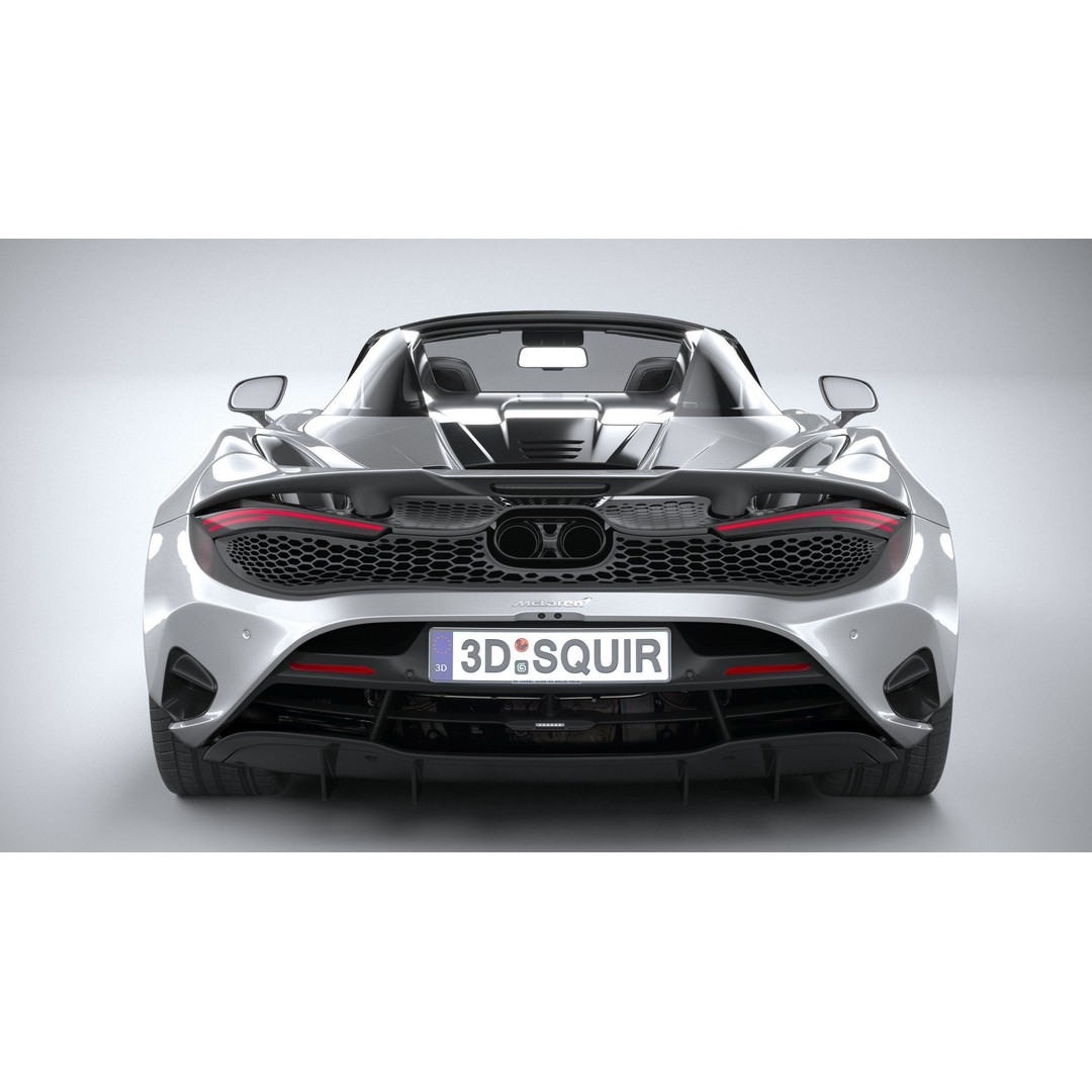 McLaren 750S Spider 2024 3D Model – High Poly Sport Car, FBX, OBJ - View 6