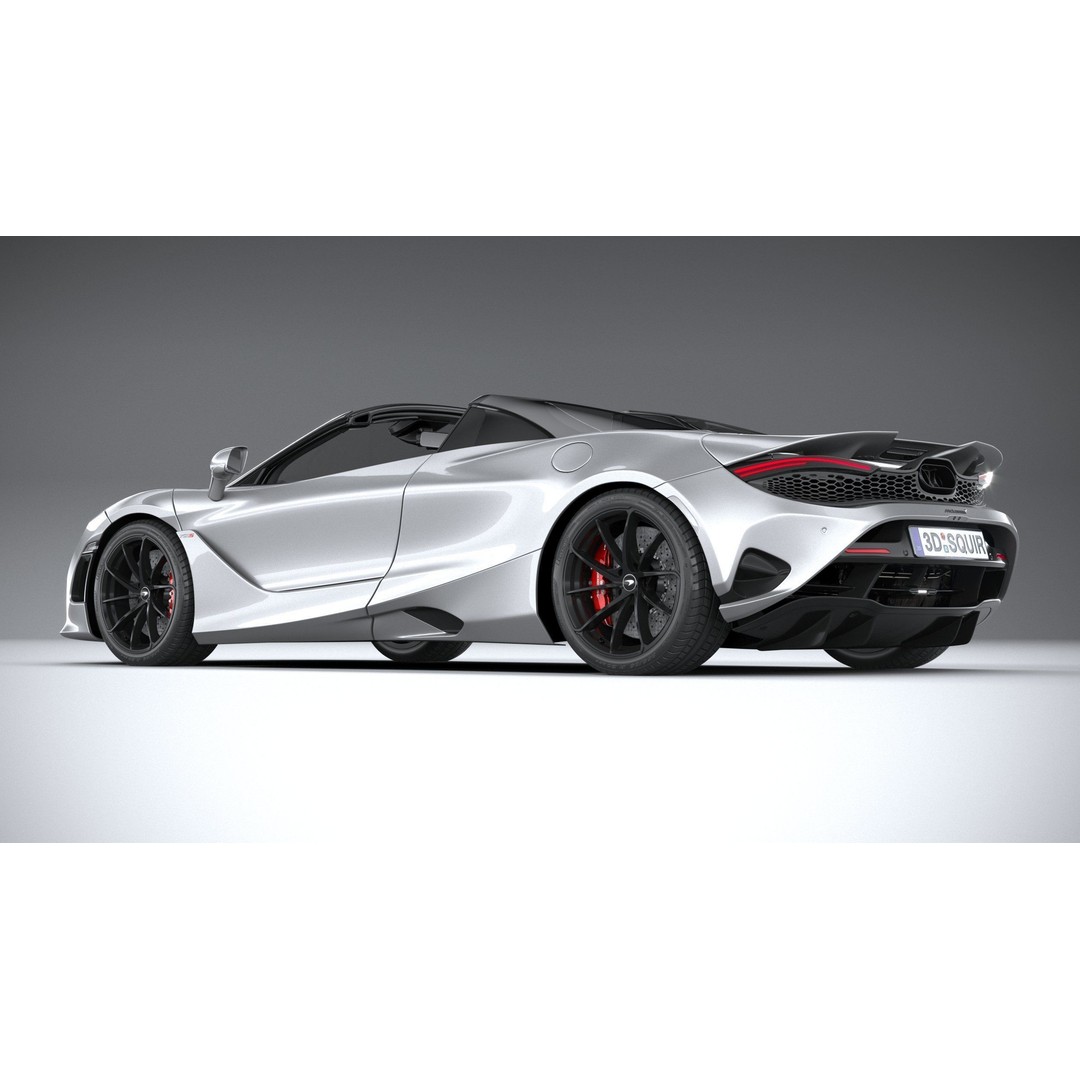 McLaren 750S Spider 2024 3D Model – High Poly Sport Car, FBX, OBJ - View 7