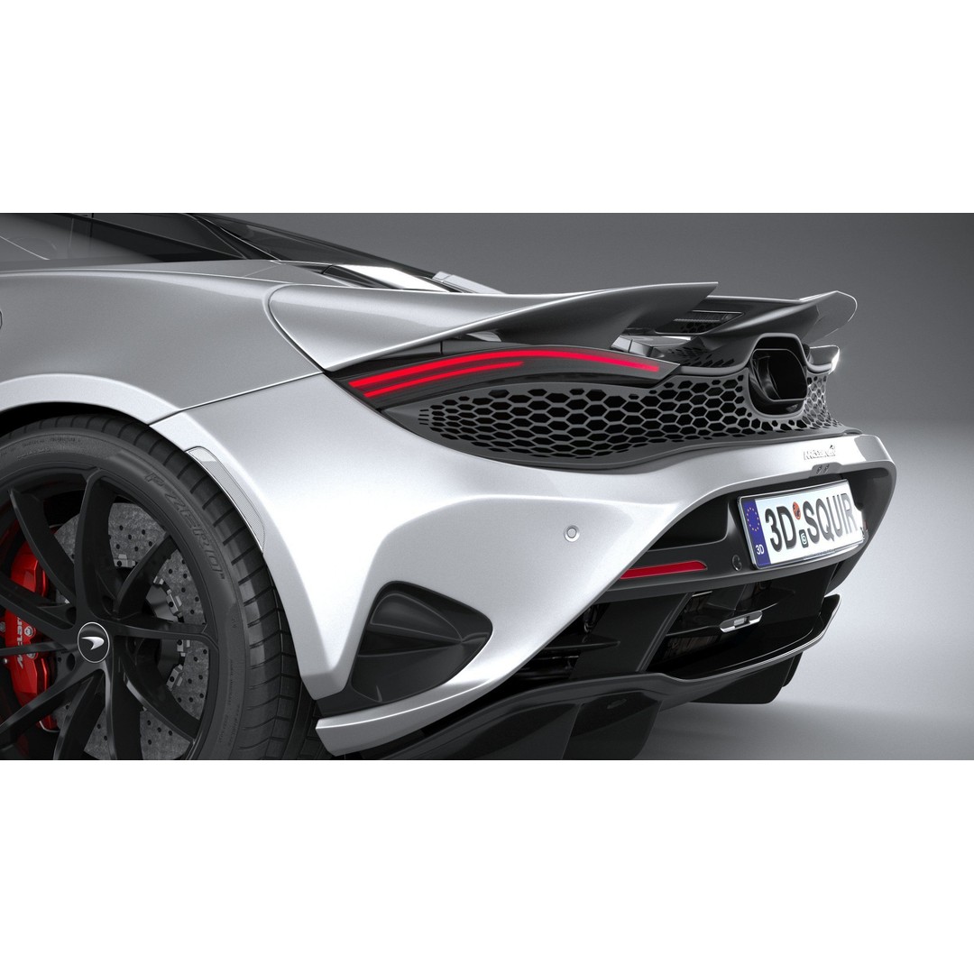 McLaren 750S Spider 2024 3D Model – High Poly Sport Car, FBX, OBJ - View 8