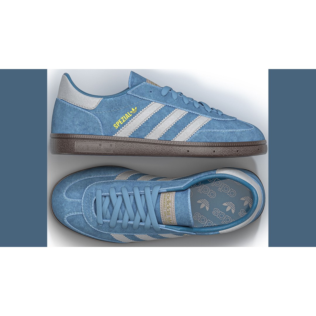 Adidas Spezial 3D Model – Low Poly PBR Shoe Asset, FBX, OBJ - View 11