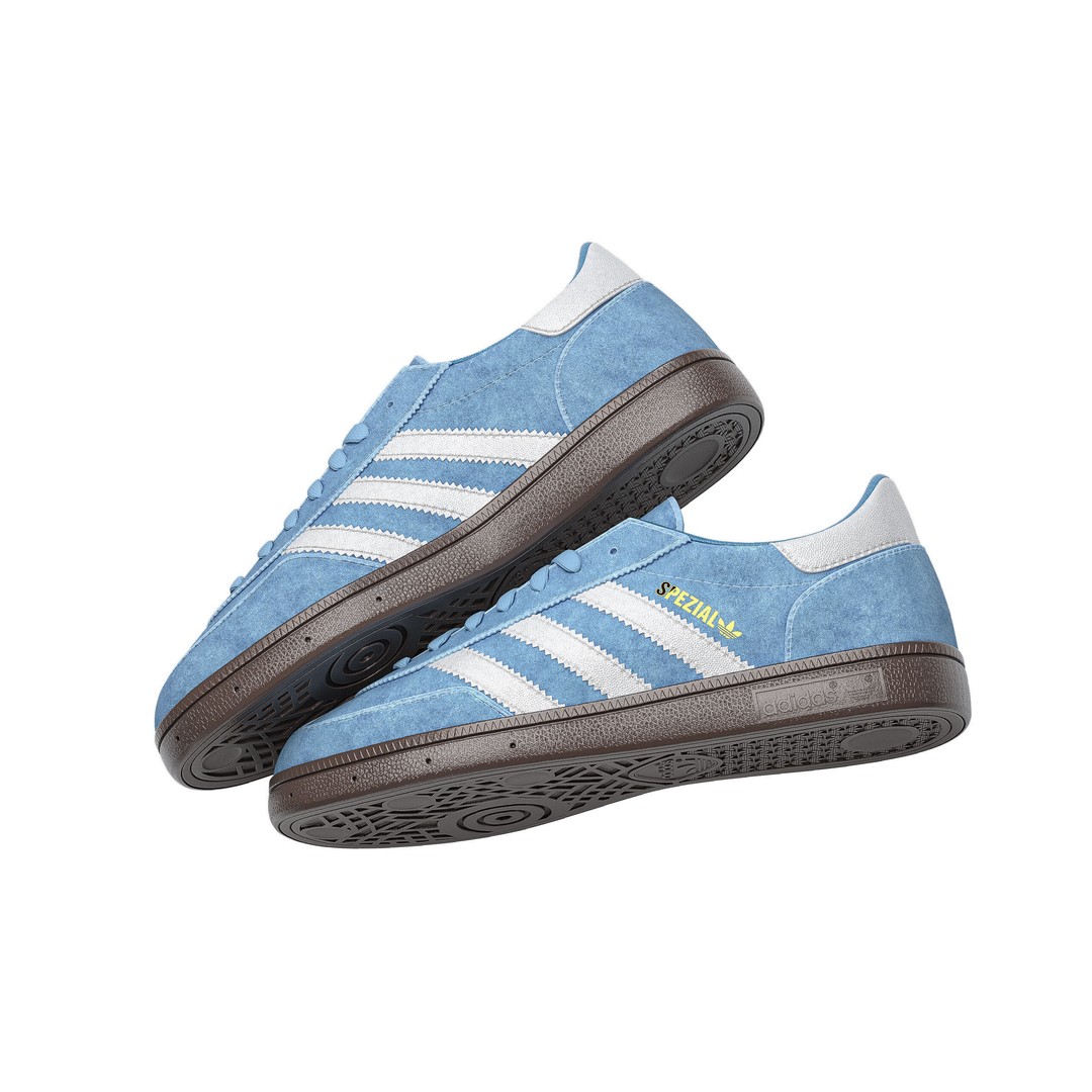 Adidas Spezial 3D Model – Low Poly PBR Shoe Asset, FBX, OBJ - View 12