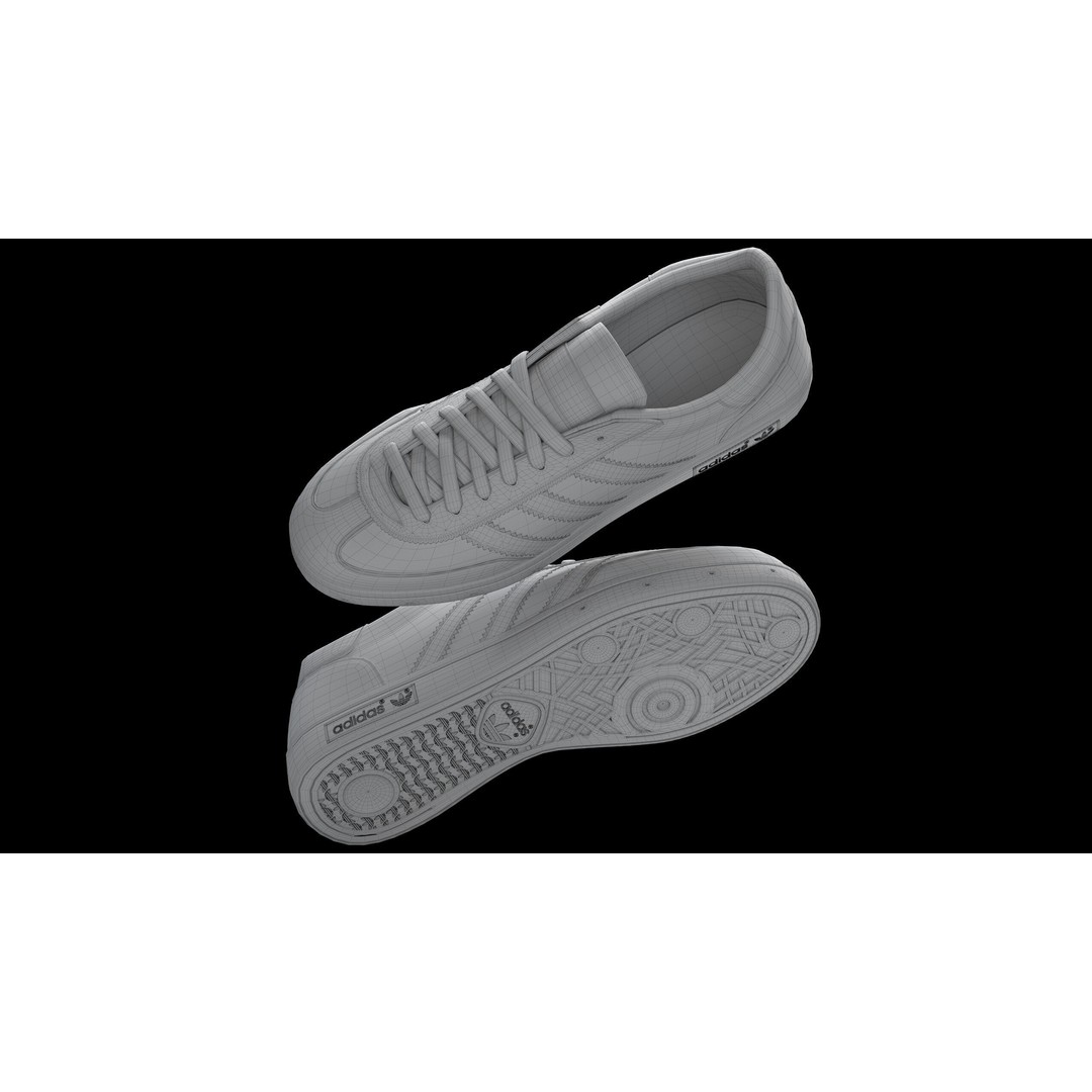 Adidas Spezial 3D Model – Low Poly PBR Shoe Asset, FBX, OBJ - View 21