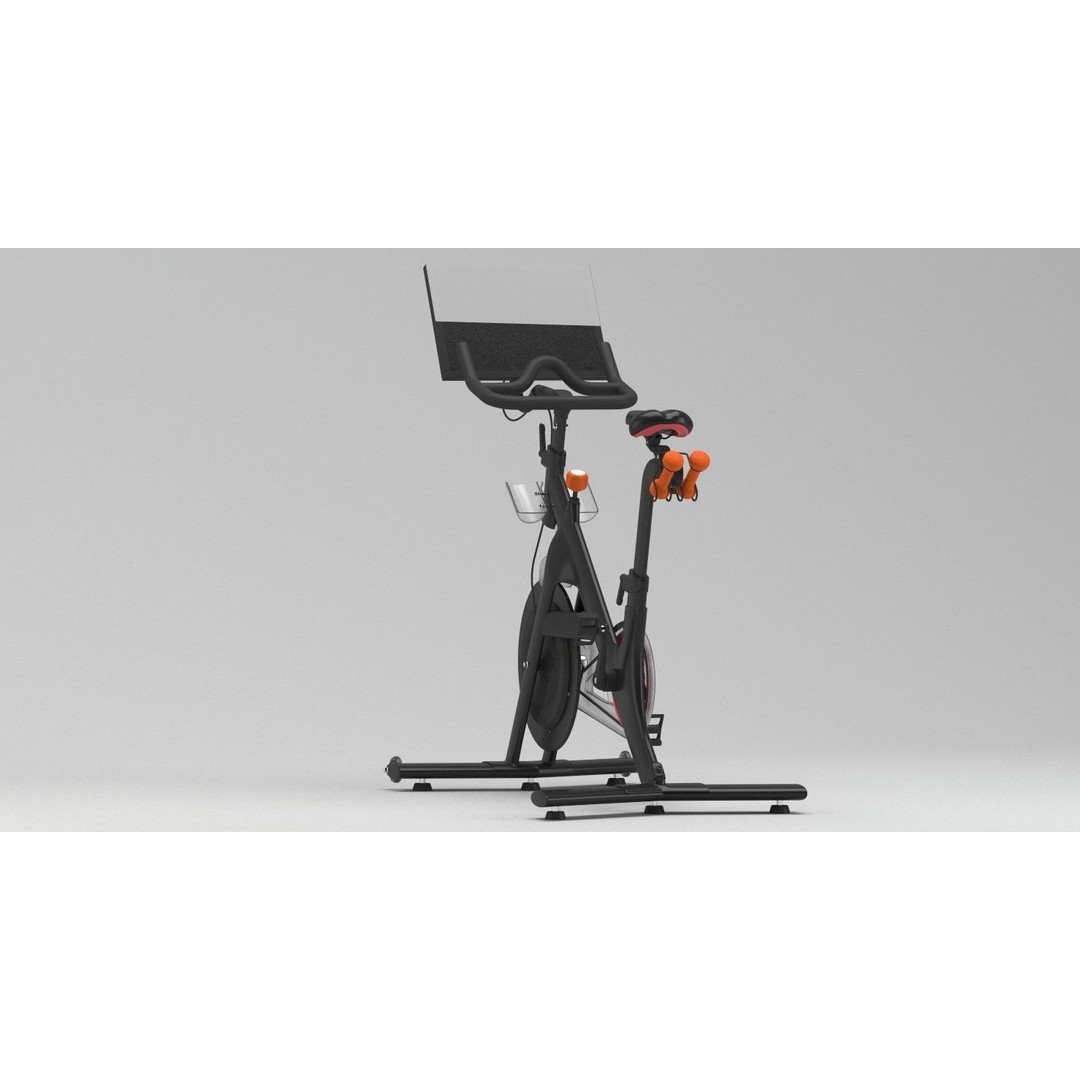 Peloton Bike 3D Model – High Poly Gym Equipment, FBX, PBR Textures - View 10