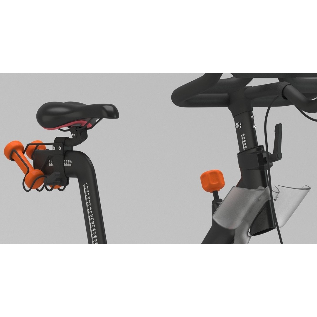 Peloton Bike 3D Model – High Poly Gym Equipment, FBX, PBR Textures - View 4