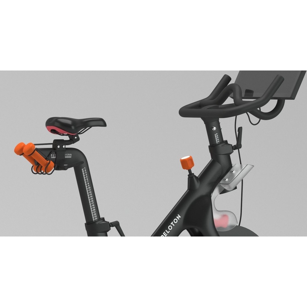 Peloton Bike 3D Model – High Poly Gym Equipment, FBX, PBR Textures - View 5