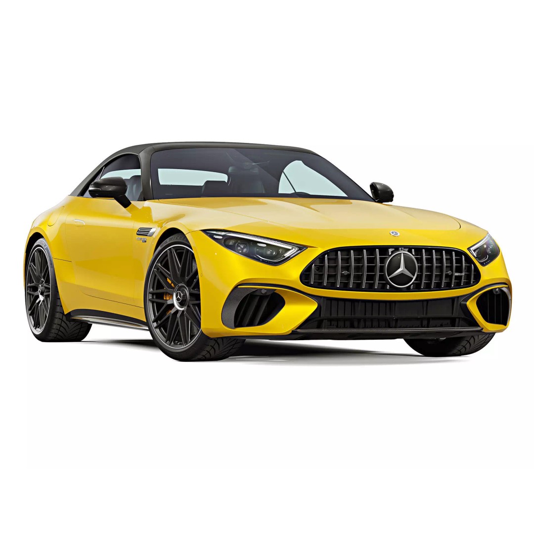 2022 Mercedes-Benz SL 63 AMG 3D Model – High Poly PBR Asset, FBX/OBJ - View 2