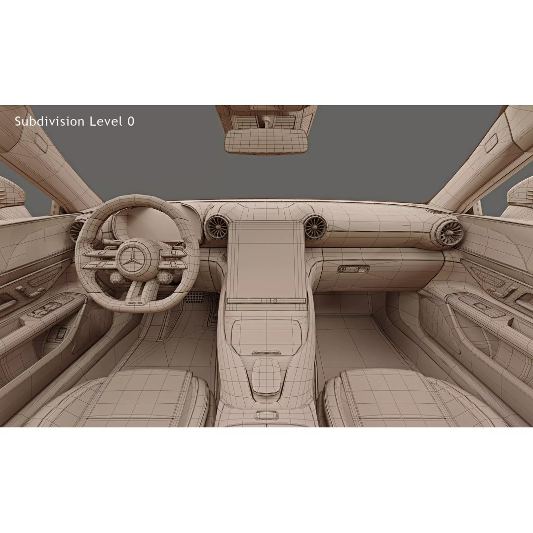 2022 Mercedes-Benz SL 63 AMG 3D Model – High Poly PBR Asset, FBX/OBJ - View 23