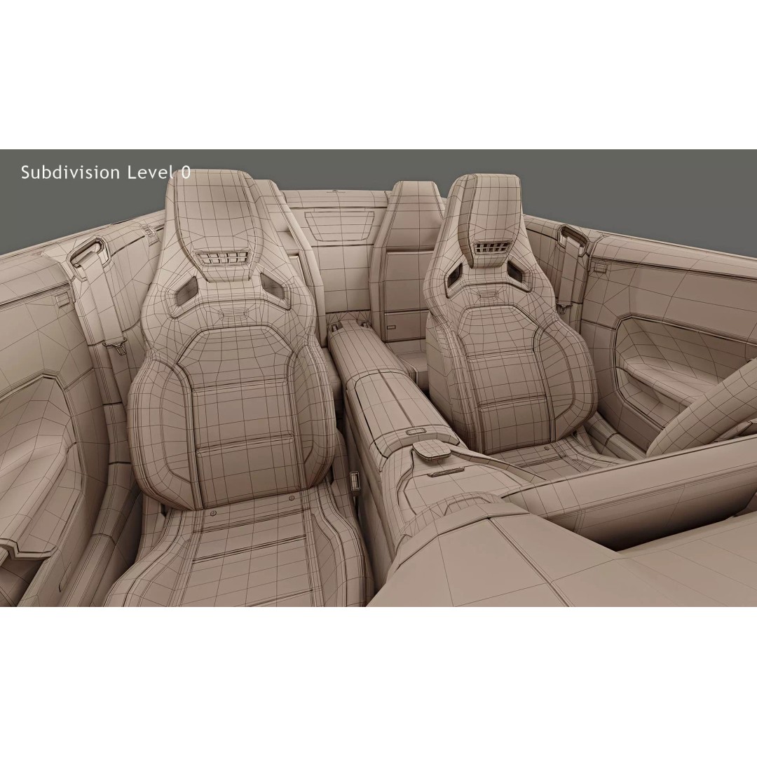 2022 Mercedes-Benz SL 63 AMG 3D Model – High Poly PBR Asset, FBX/OBJ - View 24