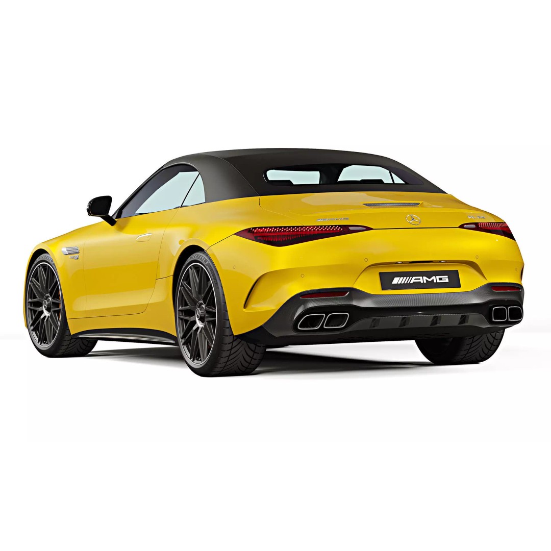 2022 Mercedes-Benz SL 63 AMG 3D Model – High Poly PBR Asset, FBX/OBJ - View 3