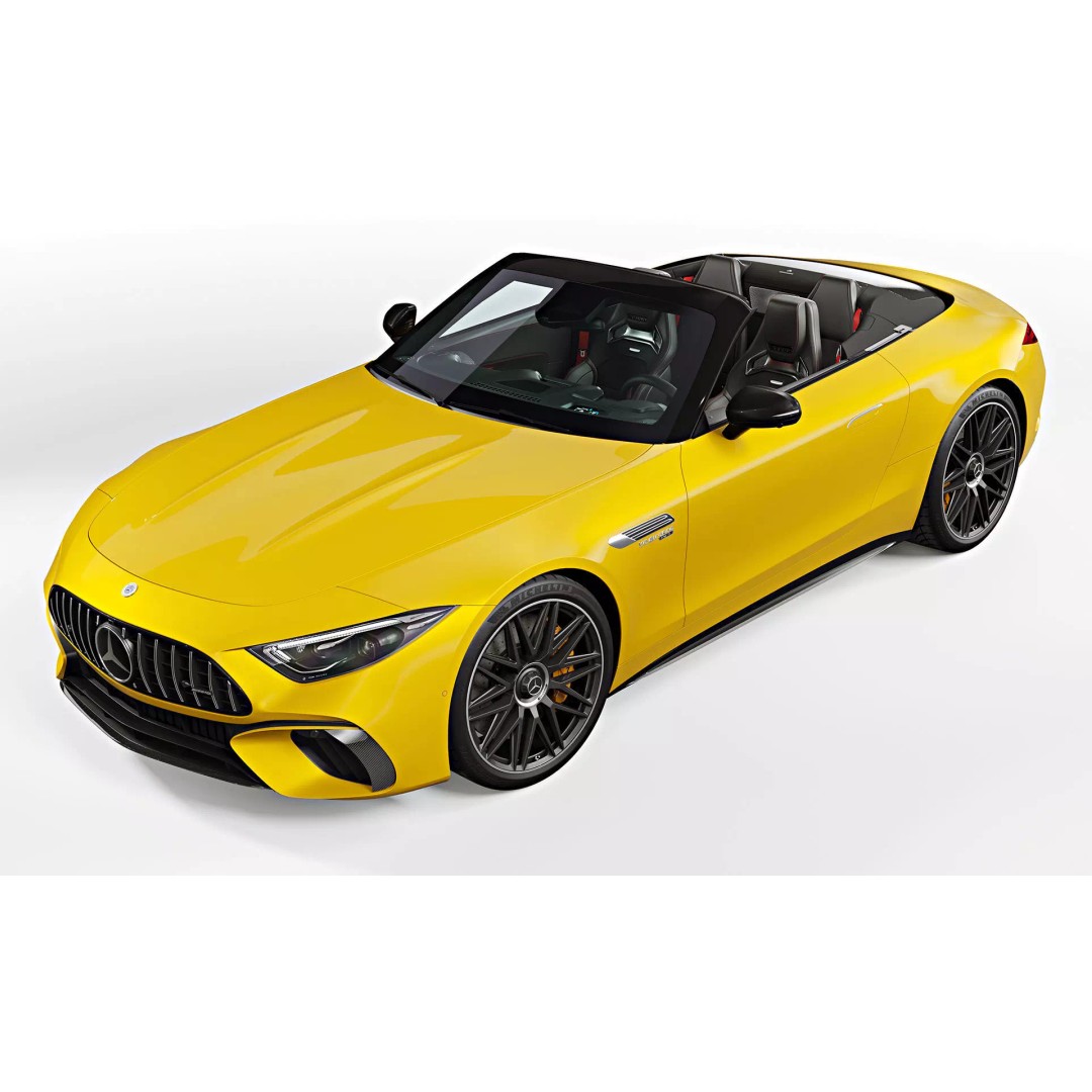 2022 Mercedes-Benz SL 63 AMG 3D Model – High Poly PBR Asset, FBX/OBJ - View 7
