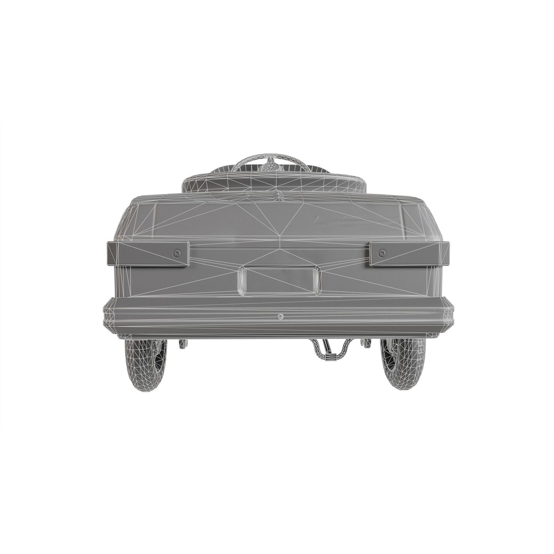Pedal Car 3D Model – Retro Low-Poly Vehicle, FBX & Blender - View 16