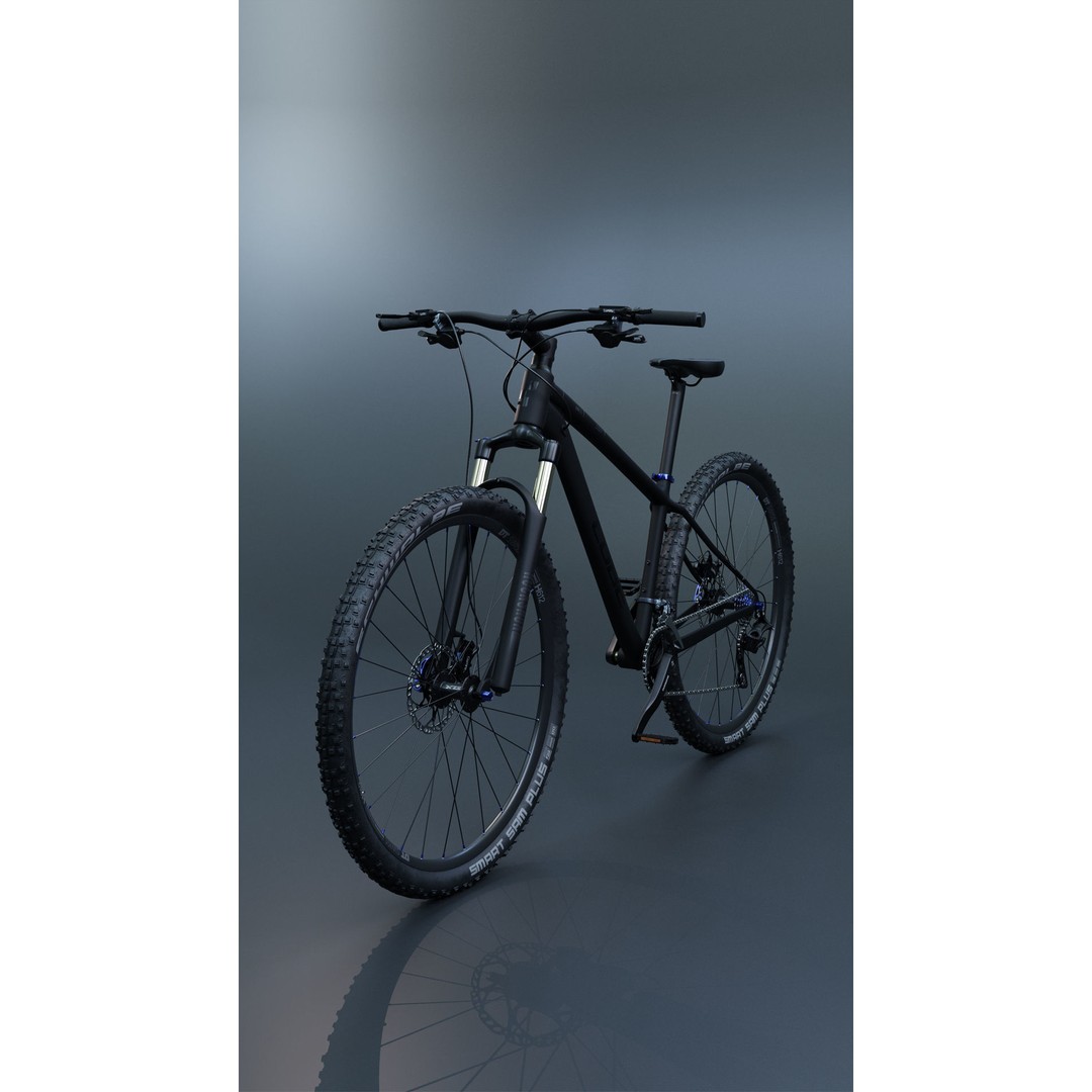 MTB CUBE AiM SL 3D Model – Game Ready Bicycle with PBR Textures - View 3