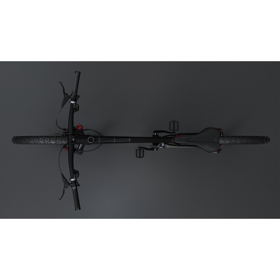 MTB CUBE AiM SL 3D Model – Game Ready Bicycle with PBR Textures - View 6