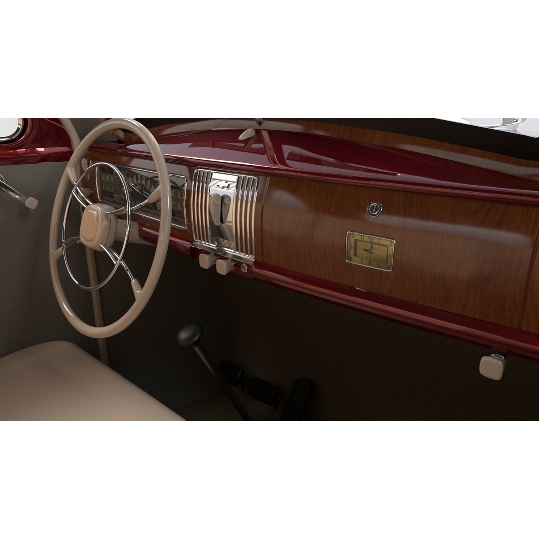 Chevrolet Master Deluxe 3D Model – High Poly Classic Car, FBX - View 14