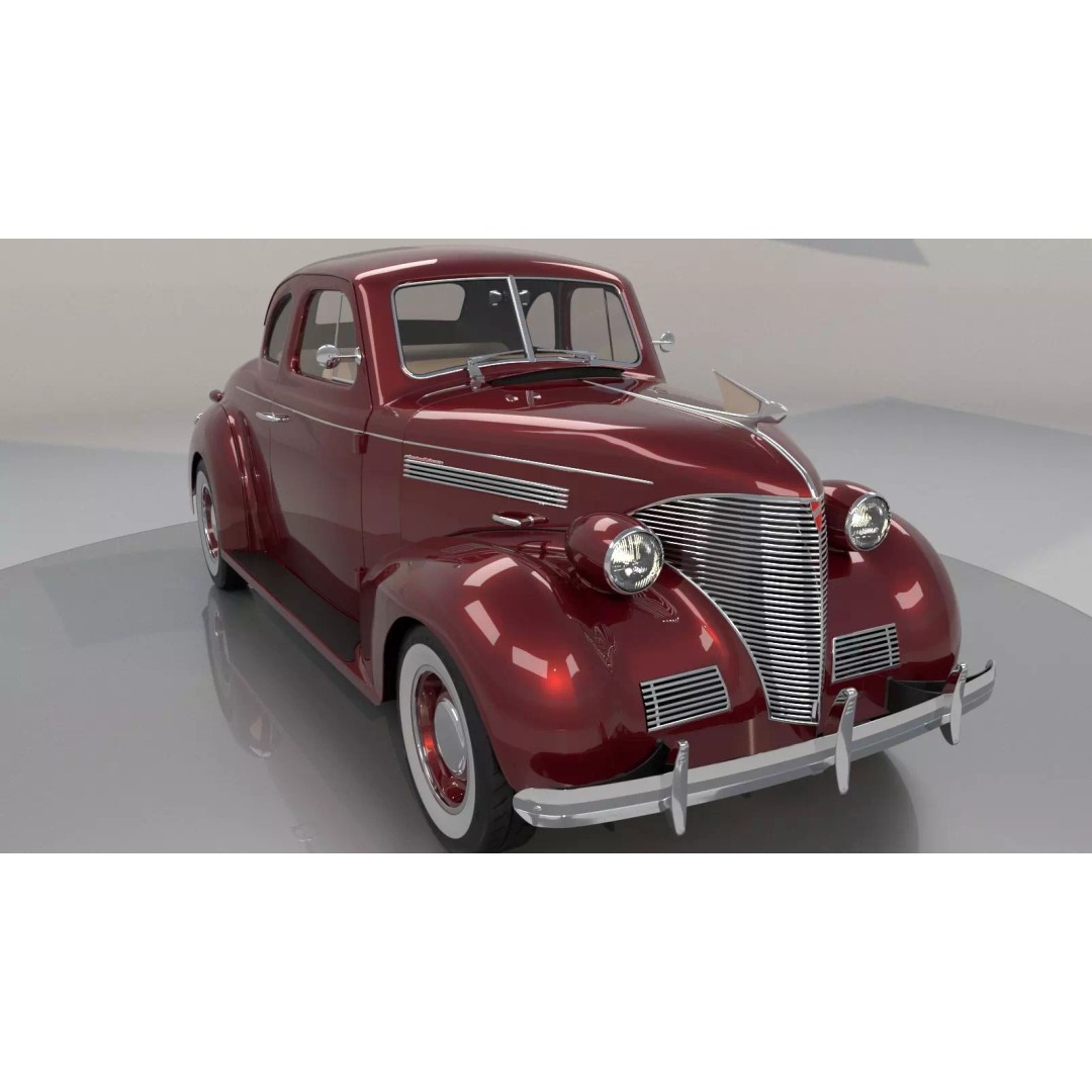 Chevrolet Master Deluxe 3D Model – High Poly Classic Car, FBX - View 2