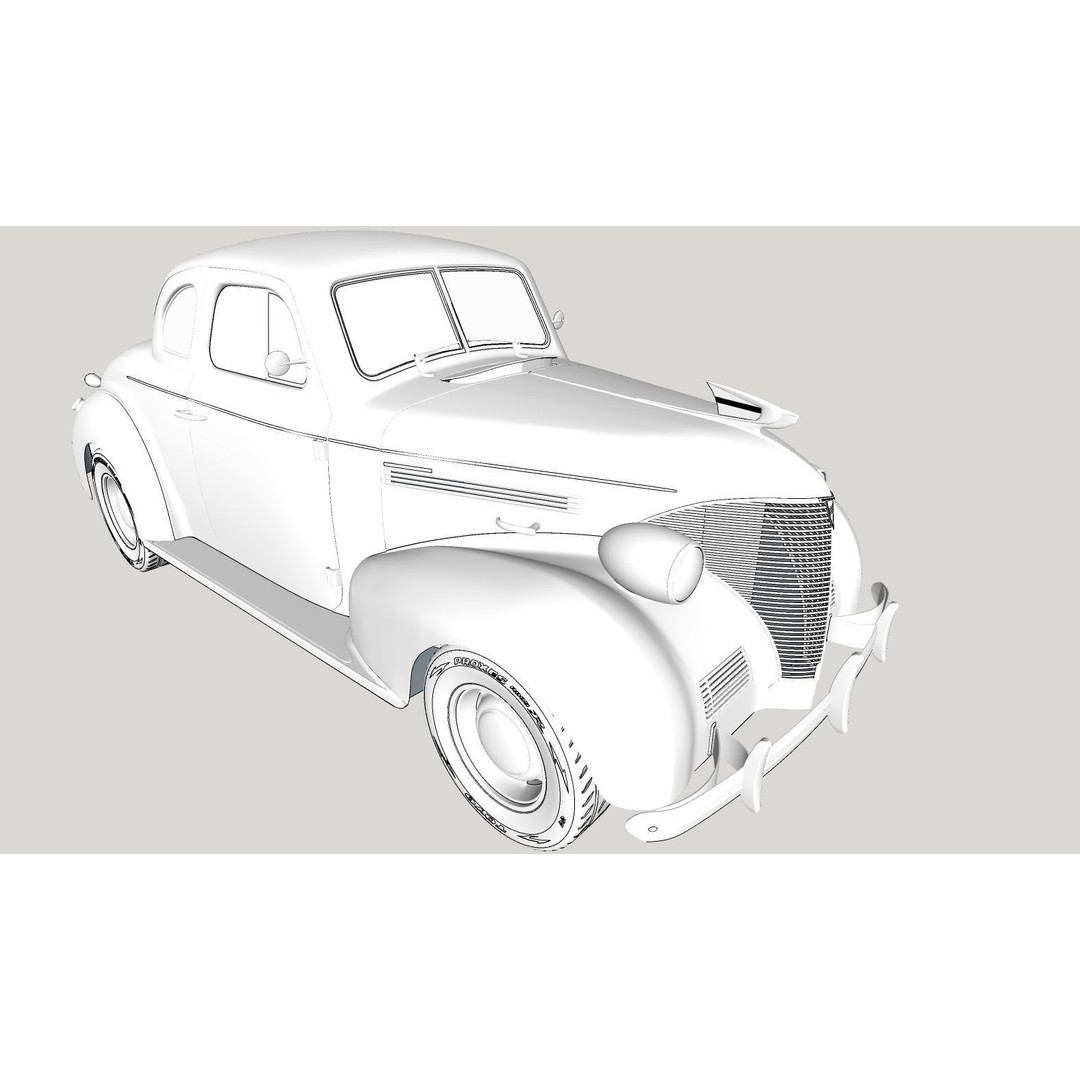 Chevrolet Master Deluxe 3D Model – High Poly Classic Car, FBX - View 21