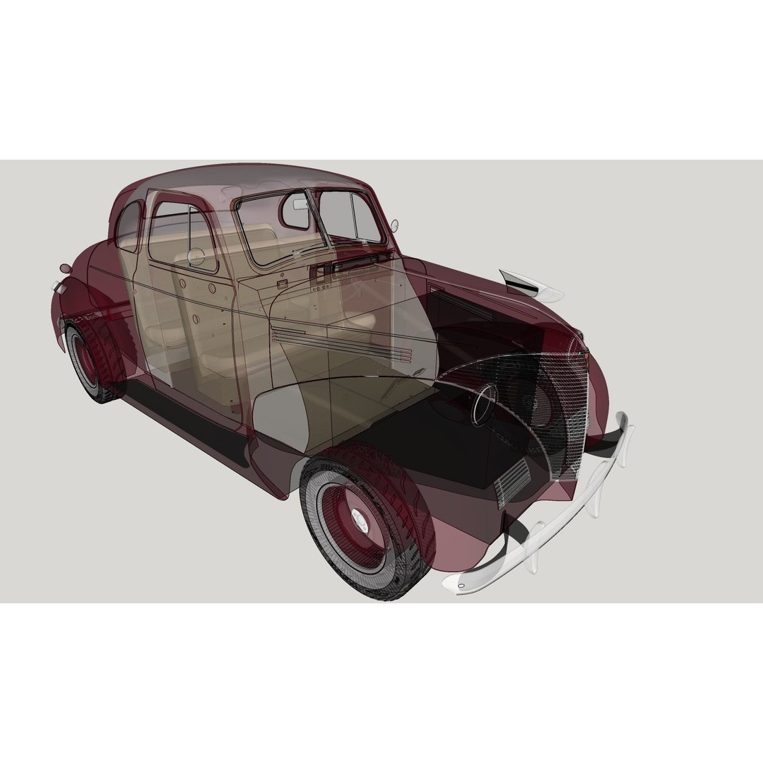 Chevrolet Master Deluxe 3D Model – High Poly Classic Car, FBX - View 22
