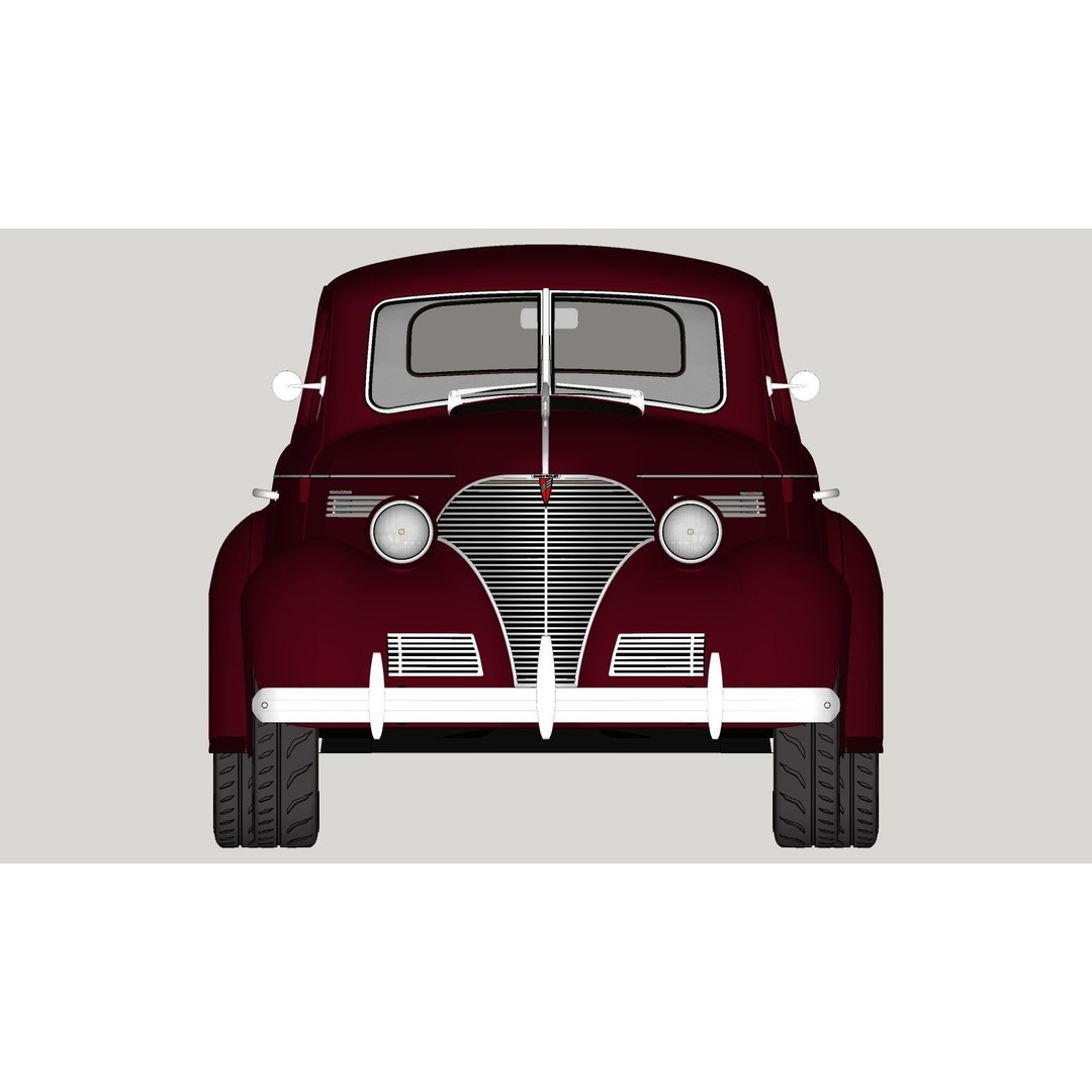 Chevrolet Master Deluxe 3D Model – High Poly Classic Car, FBX - View 23