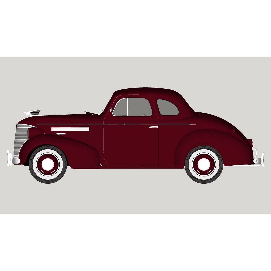 Chevrolet Master Deluxe 3D Model – High Poly Classic Car, FBX - View 25