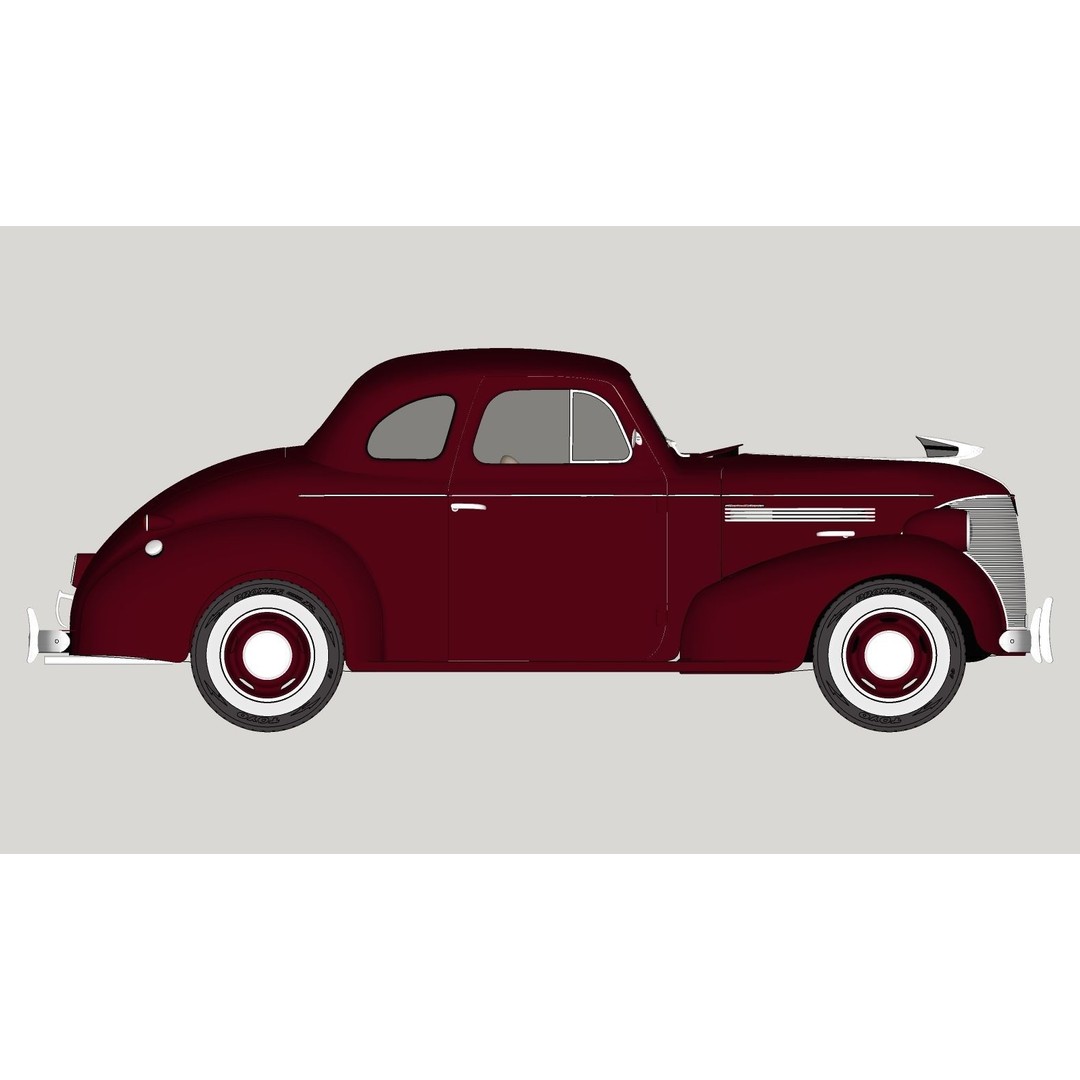 Chevrolet Master Deluxe 3D Model – High Poly Classic Car, FBX - View 26