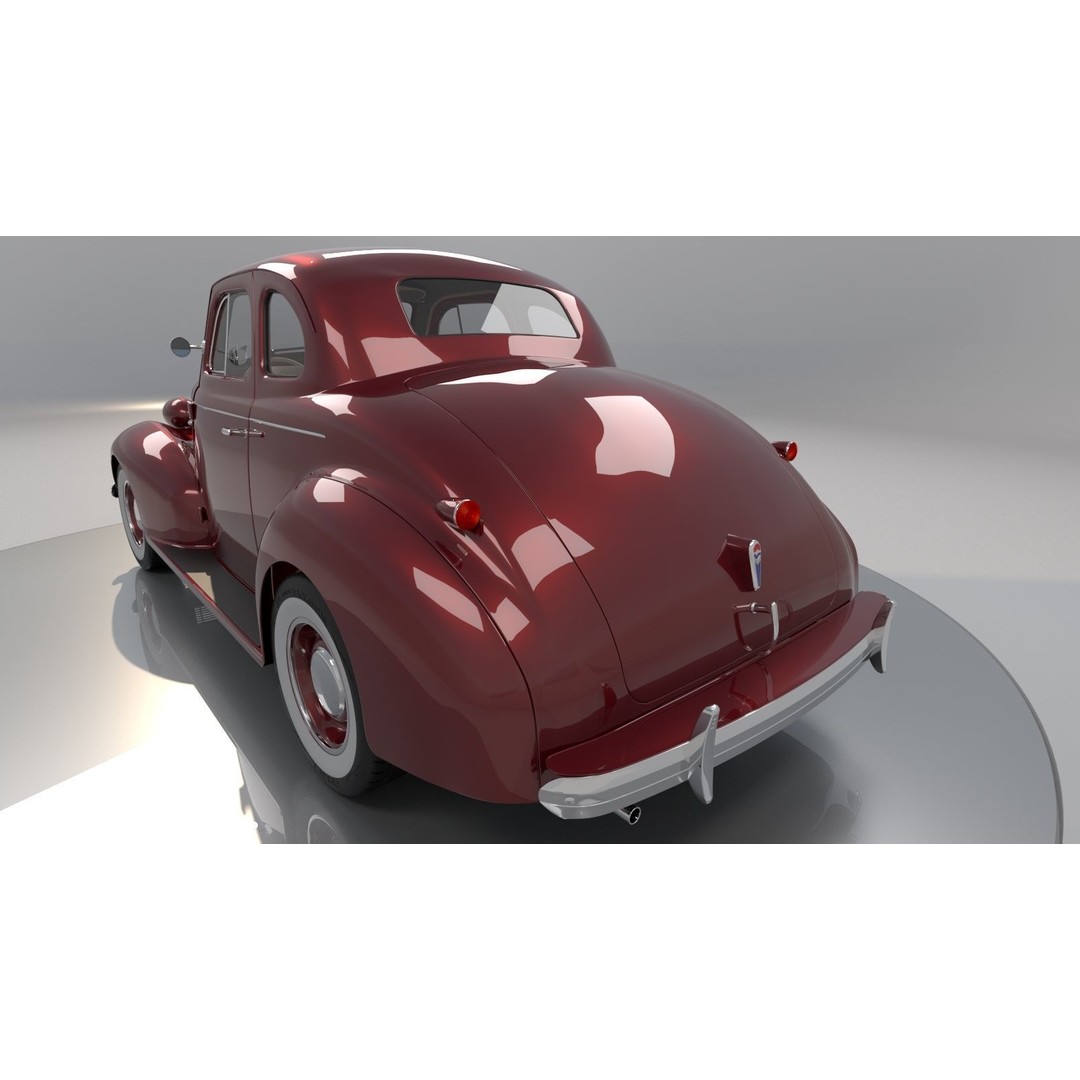 Chevrolet Master Deluxe 3D Model – High Poly Classic Car, FBX - View 3
