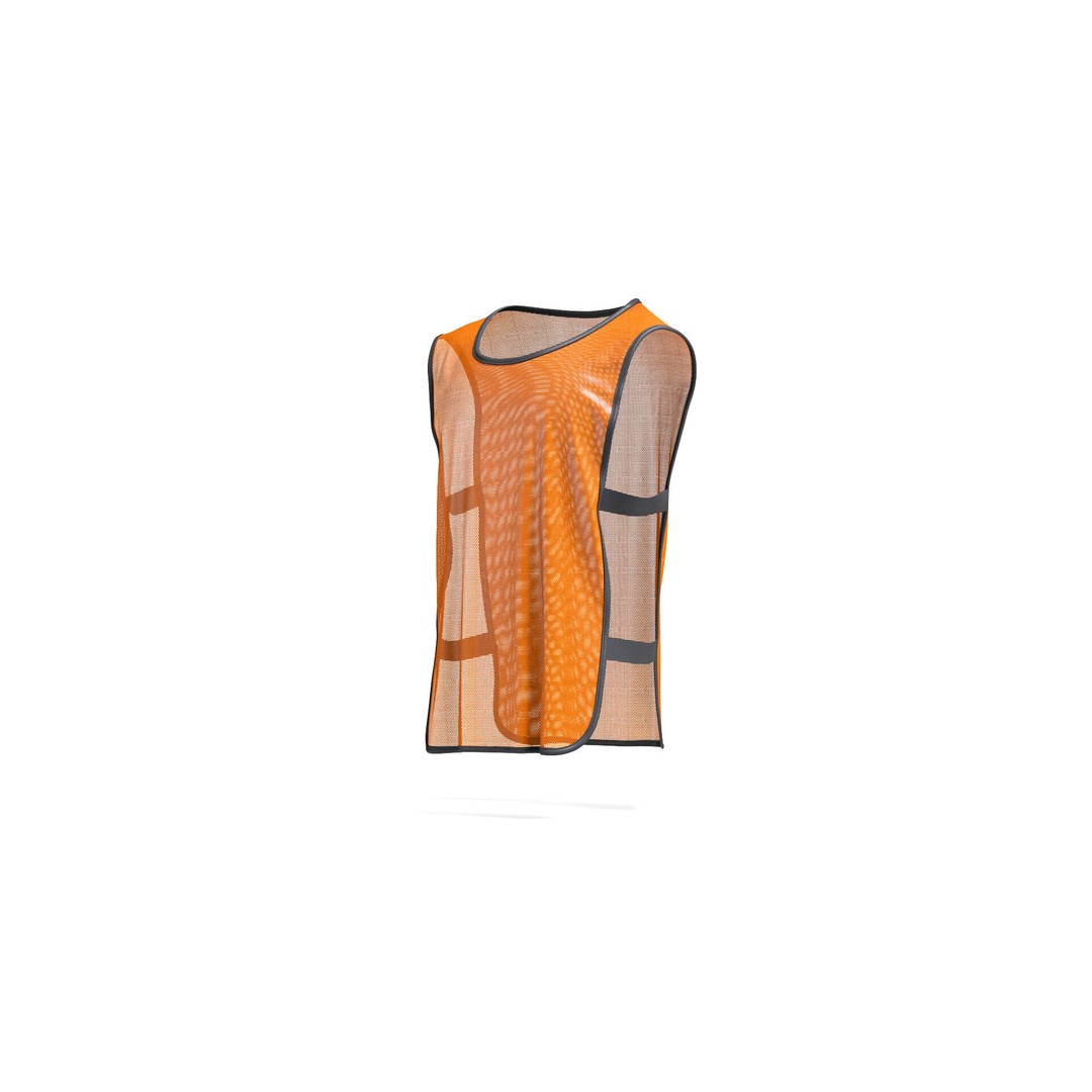 Orange Football Team Practice Vest 3D Model – Elastic Sports Bib, FBX - View 4