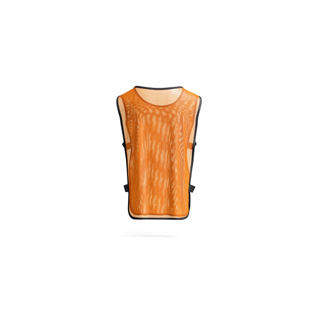 Orange Football Team Practice Vest 3D Model – Elastic Sports Bib, FBX - View 5
