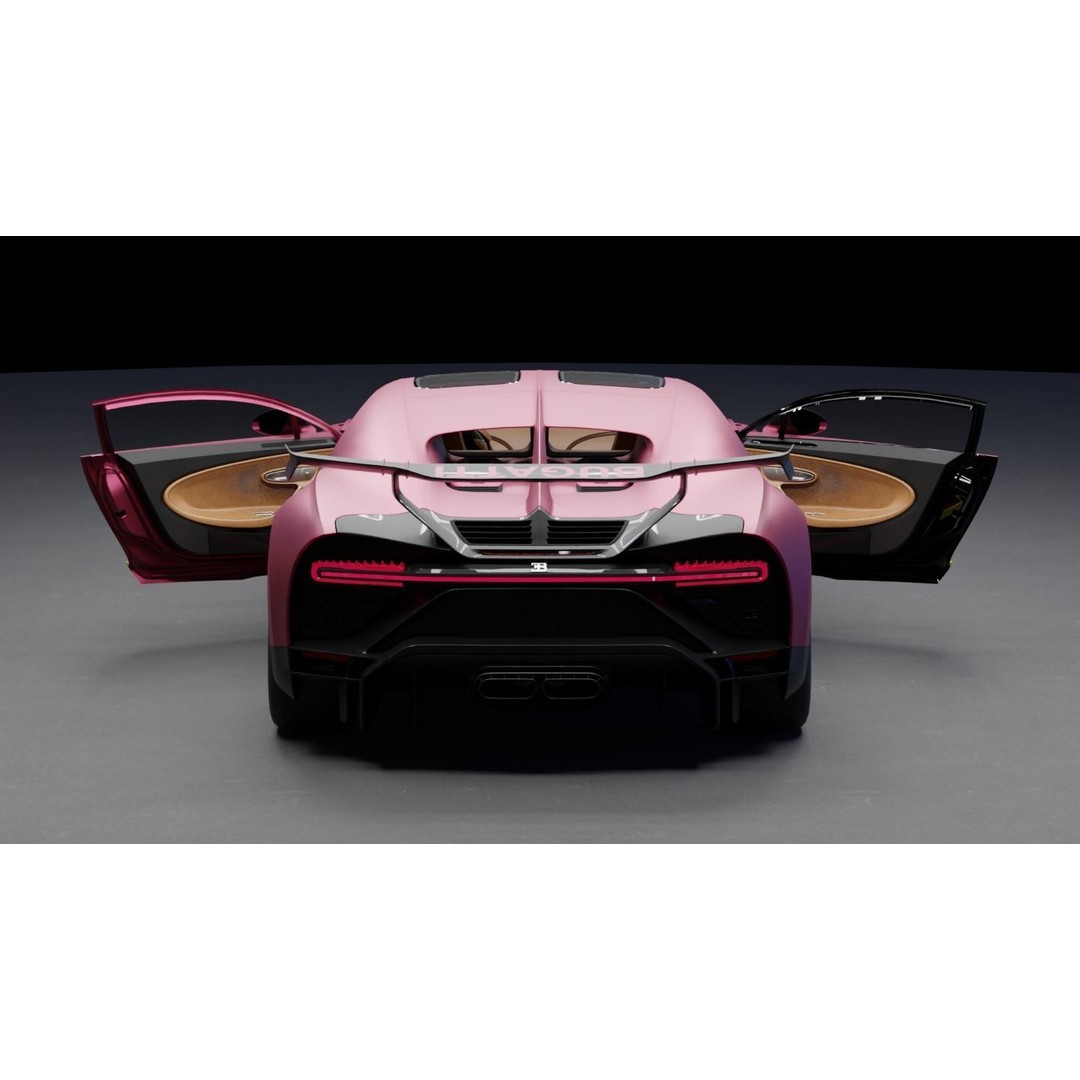 Bugatti Chiron 3D Model – High-Fidelity Sport Car Asset, FBX - View 11