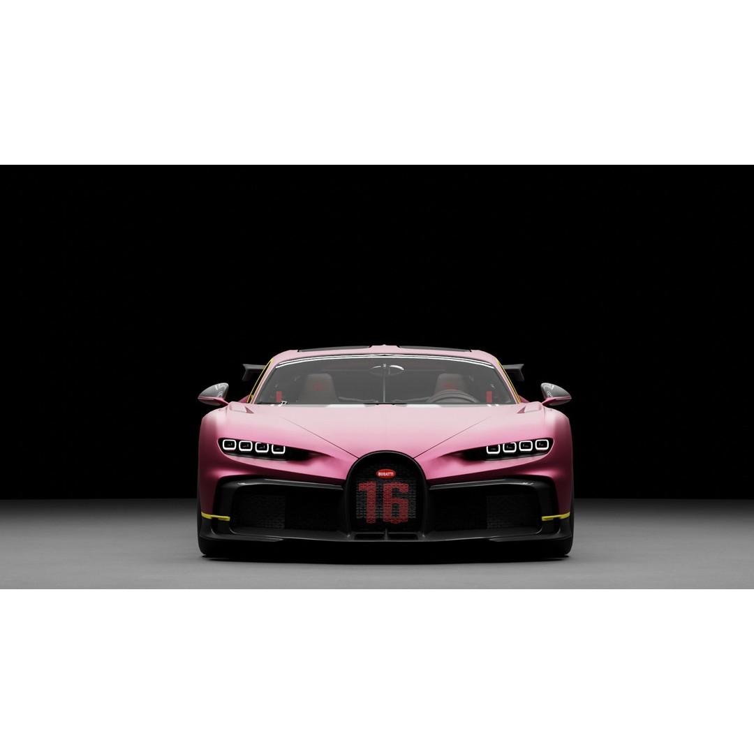 Bugatti Chiron 3D Model – High-Fidelity Sport Car Asset, FBX - View 16