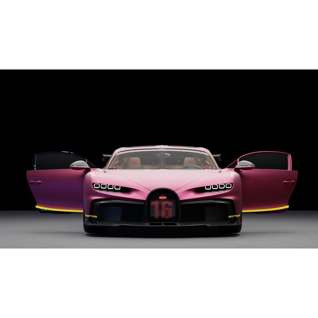 Bugatti Chiron 3D Model – High-Fidelity Sport Car Asset, FBX - View 20