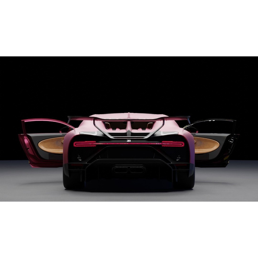 Bugatti Chiron 3D Model – High-Fidelity Sport Car Asset, FBX - View 29