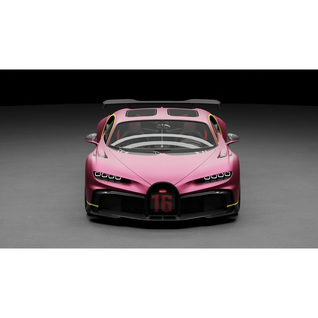 Bugatti Chiron 3D Model – High-Fidelity Sport Car Asset, FBX - View 3