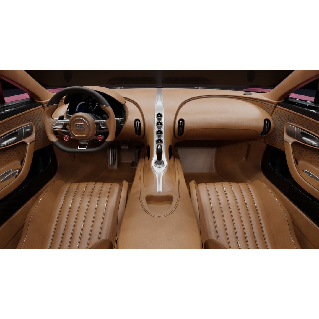 Bugatti Chiron 3D Model – High-Fidelity Sport Car Asset, FBX - View 5