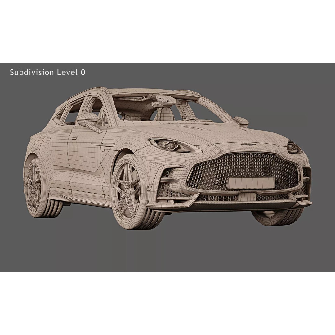 2026 Aston Martin DBX707 S 3D Model – High Poly Game Asset, FBX, OBJ, Blender - View 33