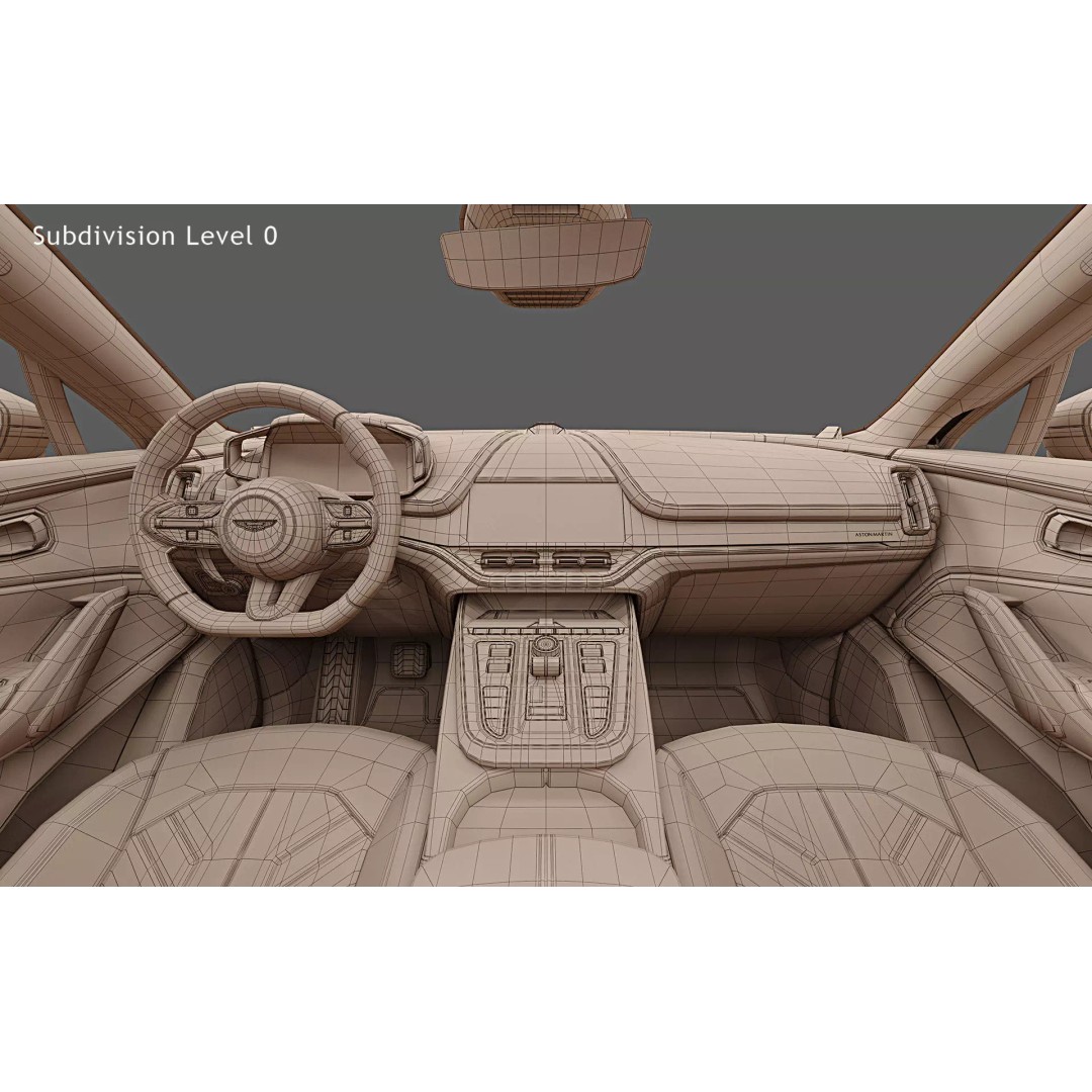 2026 Aston Martin DBX707 S 3D Model – High Poly Game Asset, FBX, OBJ, Blender - View 35