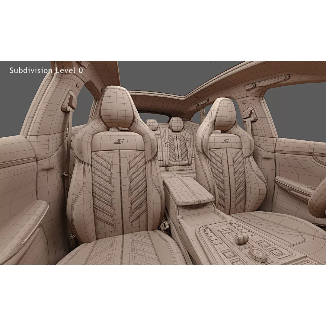 2026 Aston Martin DBX707 S 3D Model – High Poly Game Asset, FBX, OBJ, Blender - View 36
