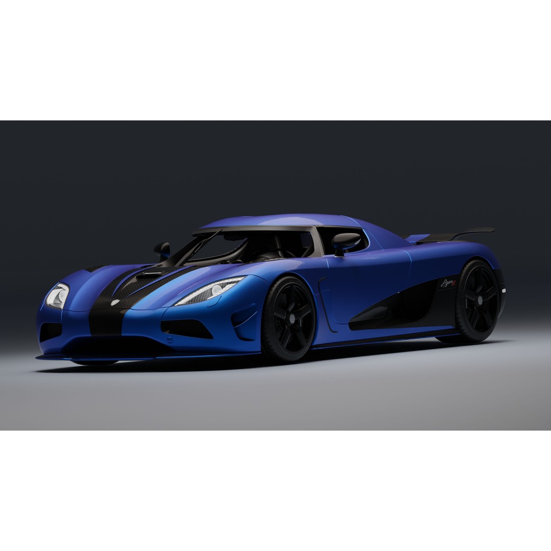 Koenigsegg Agera R 3D Model – Low Poly Game Ready Asset, FBX, Blender