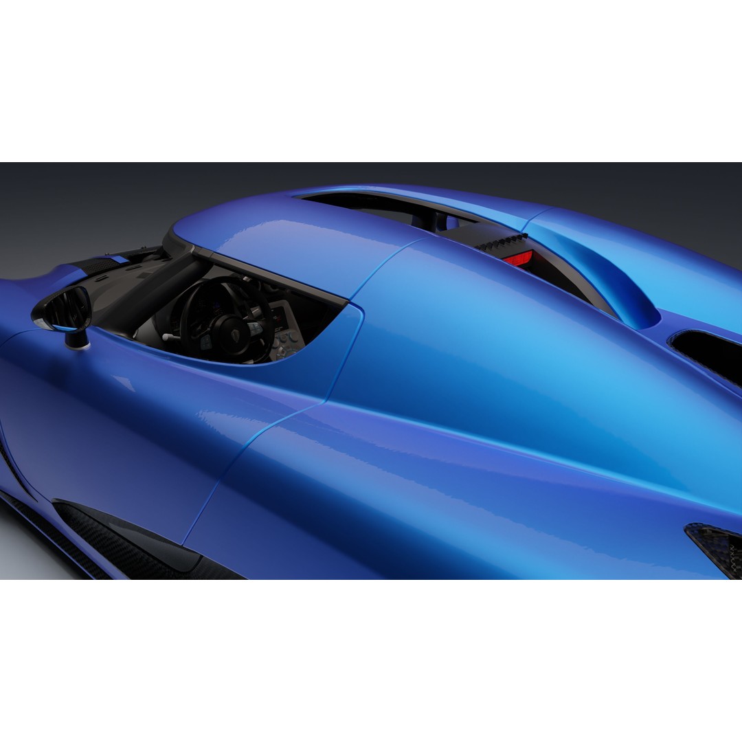 Koenigsegg Agera R 3D Model – Low Poly Game Ready Asset, FBX, Blender - View 11