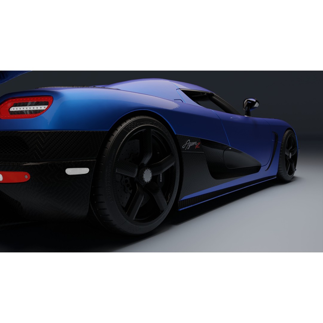 Koenigsegg Agera R 3D Model – Low Poly Game Ready Asset, FBX, Blender - View 20
